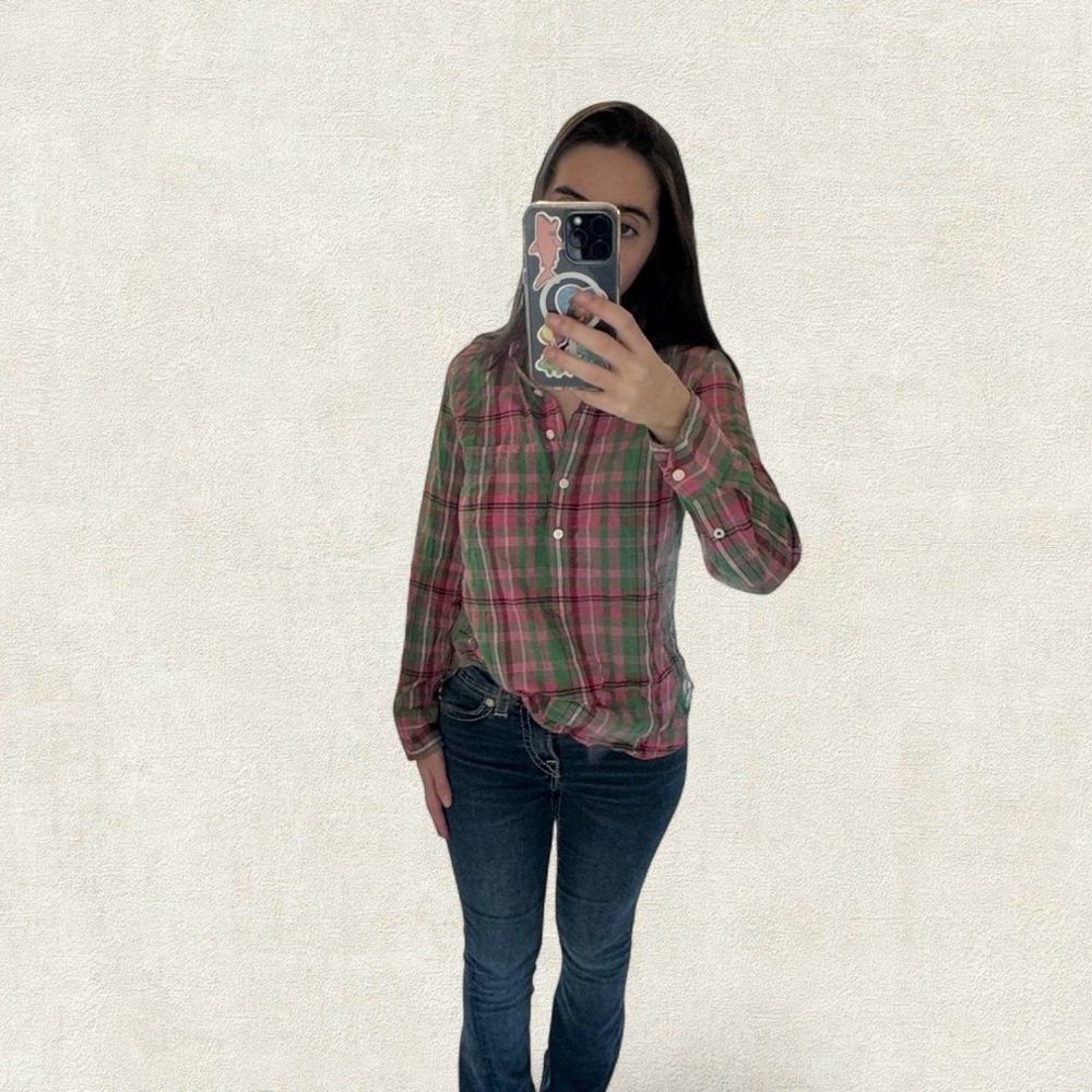 J. Crew Multicolor Plaid Shirt
